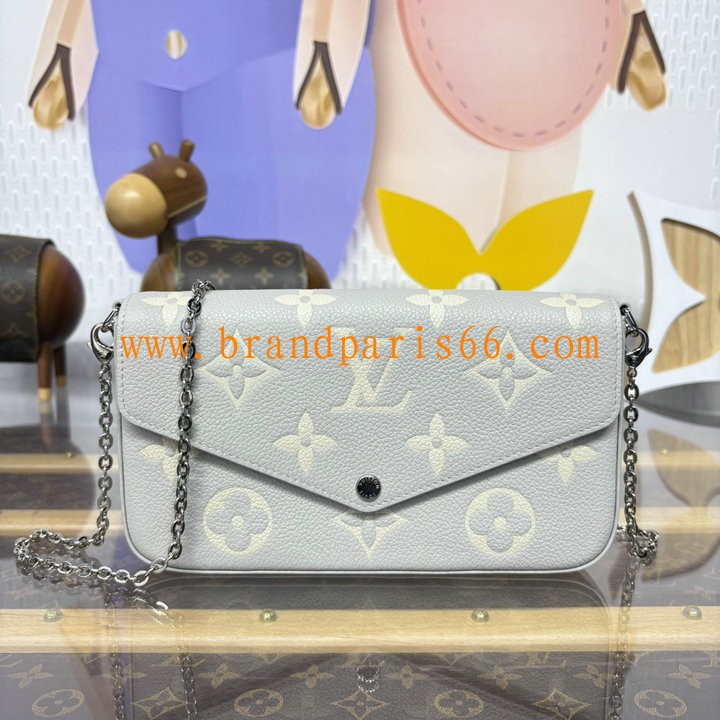 M14227-057　ルイヴィトン LOUISVUITTON 2025年最新入荷 ポシェット フェリシー チェーンポーチ ショルダーバッグ モノグラム アンプラント レザー