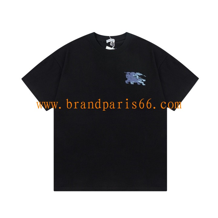 TDBR25003-JS　バーバリー BURBERRY 2025年最新入荷 コットンジャージー Tシャツ クルーネック 半袖 カジュアル おしゃれ 男女兼用