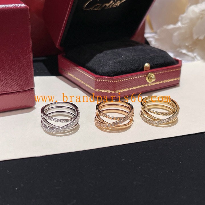 JZCA25002-CZZ　カルティエ CARTIER 2025年最新入荷 エタンセル ドゥ カルティエ リング セミパヴェセッティング エレガント シンプル ディリー