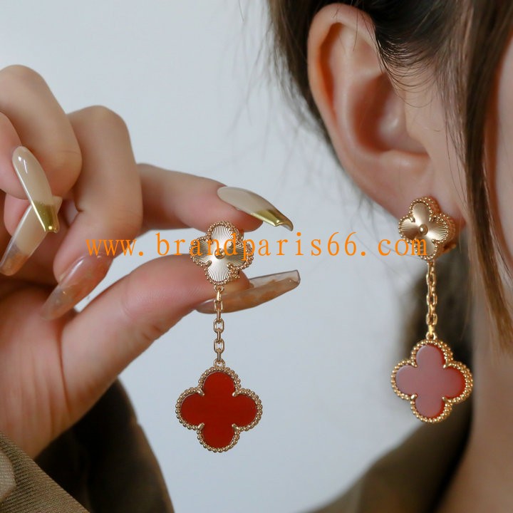 EHVA25004-CZZ　ヴァン クリーフ アーペル Van Cleef Arpels 2025年最新入荷 マジック アルハンブラ イヤリング 2モチーフ アクセサリー ジュエリー 