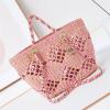 CH4714BQF-JS　シャネル CHANEL 2025年最新入荷 COCO ビーチバッグ ハンドバッグ ショッピングバッグ ラフィア レディース