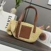 LE052502BXZ-JS　ロエベ LOEWE 2025年最新入荷 エレファント バスケット スモール トートバッグ ラフィア