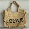 LE685590BXZ-99　ロエベ LOEWE 2025年最新入荷 ロエベフォント トートバッグ キューブ型 ラフィア レディース