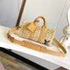 M25010-JS　ルイヴィトン LOUISVUITTON 2025年最新入荷 キーポル バンドリエール 25 ショルダーバッグ ラフィア レディース 