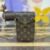 M13572-057　ルイヴィトン LOUISVUITTON 2025年新作 スマートフォンケース チェーンウォレット 携帯ケース モノグラムキャンパス