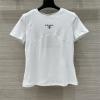TDPD25009-XG　プラダ PRADA 2025年最新入荷 コットンジャージー Tシャツ 半袖 クルーネック レディース カジュアル おしゃれ