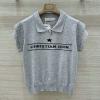 MDCD25007-XG　クリスチャンディオール CHRISTIAN DIOR 2025年新作 ラッキースター フリルスリーブ ニット 半袖 セーター おしゃれ レディース