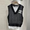 MWCH25003-XG　シャネル CHANEL 2025年新作 2点セット レイヤード ニットベスト タンクトップ ノースリーブ カジュアル レディース