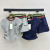 TZGG25009-XG　グッチ GUCCI 2025年新作 スポーツジャージ 2点セット 半袖 Tシャツ ショートパンツ おしゃれ レディース