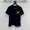 TDLV25039K-XG　ルイヴィトン LOUISVUITTON 2025年新作 モノグラム ポケット コットンジャージ Tシャツ 半袖 クルーネック カジュアル レディース 
