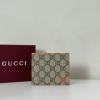 GG768243XCS-057　グッチ GUCCI 2025年新作 GG二つ折りウォレット グレー インテリア 短財布 カード入れ メンズ