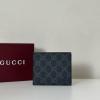 GG768244KHL-057　グッチ GUCCI 2025年新作 GG ディテール付き ウォレット 二つ折り短財布 ショートウォレット カードケース 札入れ メンズ