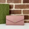 GG772791PFH-057　グッチ GUCCI 2025年新作 フラップウォレット 二つ折り長財布 カード入れ 札入れ レザー
