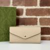 GG772791PLF-057　グッチ GUCCI 2025年新作 フラップウォレット 二つ折り長財布 カード入れ 札入れ レザー