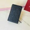 GG815874PBK-057　グッチ GUCCI 2025年新作 GGエンブレム ミディアム ウォレット 二つ折り短財布 カード入れ 小銭入れ レザー
