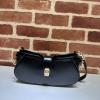 GG786015PBK-057　グッチ GUCCI 2025年新作 ムーン サイド ホーボーバッグ ポーチ ハンドバッグ レザー レディース