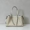 GG815214BBS-057　グッチ GUCCI 2025年新作 GGエンブレム ミディアム トートバッグ ハンドバッグ ショルダーバッグ キャンパス レディース