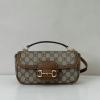 GG815206BXZ-057　グッチ GUCCI 2025年新作 ホースビット 1955 ソフト スモール トップハンドルバッグ ショルダーバッグ キャンパス レディース