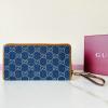 GG821803NLS-057　グッチ GUCCI 2025年新作 GGエンブレム ジップウォレット ファスナー長財布 カード入れ 小銭入れ