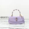 GG827750PZS-057　グッチ GUCCI 2025年新作 GG バンブーバッグ トップハンドルバッグ トートバッグ ショルダーバッグ レザー レディース
