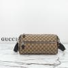 GG834455BXF-057　グッチ GUCCI 2025年新作 GGキャンバス スモール シリンダーバッグ ショルダーバッグ ジップ クロージャー レディース