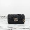 GG837267PBK-057　グッチ GUCCI 2025年新作 GGマーモント ミディアム ショルダーバッグ フラップバッグ レディース