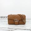 GG837267PKF-057　グッチ GUCCI 2025年新作 GGマーモント ミディアム ショルダーバッグ フラップバッグ レディース