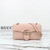 GG837267PQF-057　グッチ GUCCI 2025年新作 GGマーモント ミディアム ショルダーバッグ フラップバッグ レディース