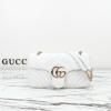 GG837267PBS-057　グッチ GUCCI 2025年新作 GGマーモント ミディアム ショルダーバッグ フラップバッグ レディース