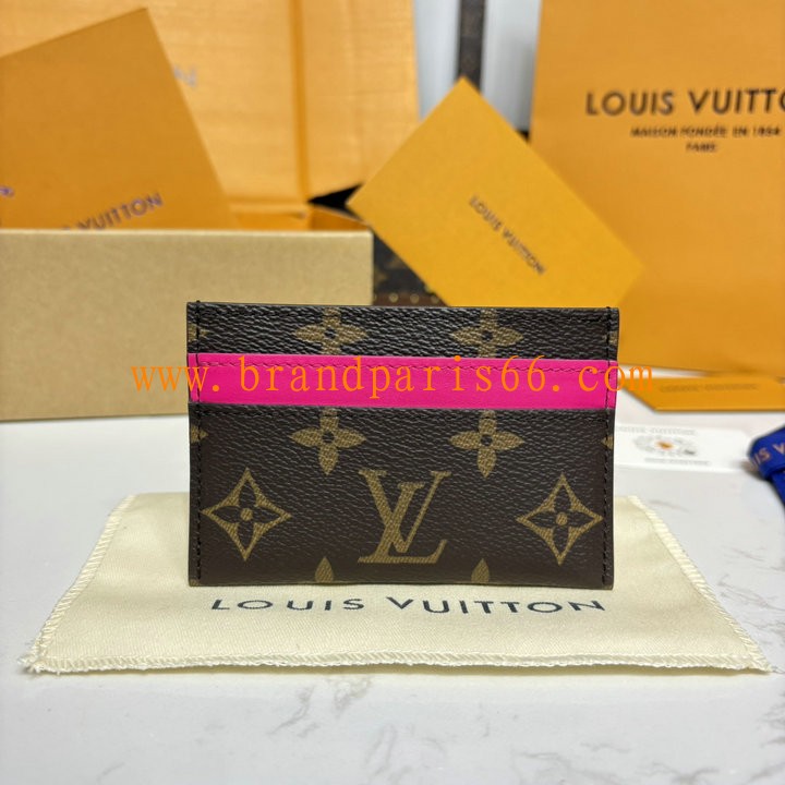 M12841-057　ルイヴィトン LOUISVUITTON 2025年最新入荷 カードケース ポルト カルト ダブル ジップウォレット 小銭入れ モノグラム マカサー キャンバス