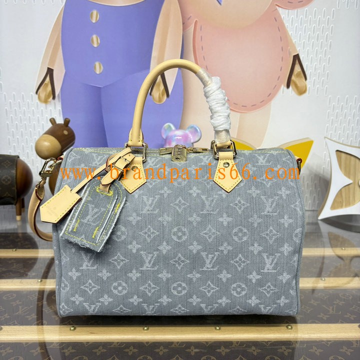 M13344-057　ルイヴィトン LOUISVUITTON 2025年新作 スピーディ ソフト 30 ハンドバッグ トートバッグ オーガニックコットン