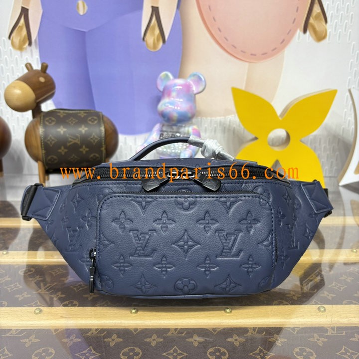 M14784-057　ルイヴィトン LOUISVUITTON 2025年新作 ラッシュ バムバッグ ウェストバッグ ベルトバッグ モノグラム シャドウ カーフレザー