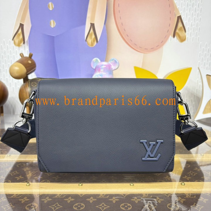 M24769SL-057　ルイヴィトン LOUISVUITTON 2025年新作 テイクオフ メッセンジャー PM フラップバッグ ショルダーバッグ メンズ レザー