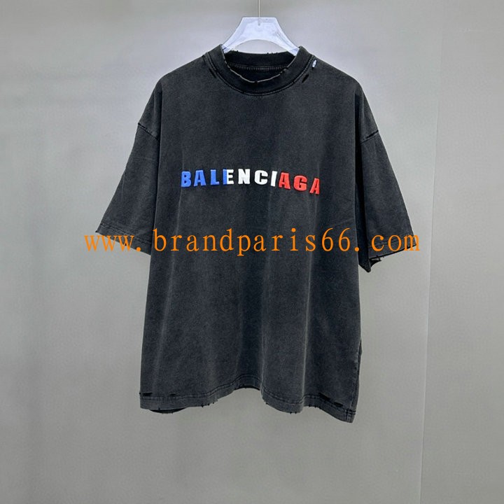 TDBA25013-XG　バレンシアガ BALENCIAGA 2025年最新入荷 オーバーサイズ Tシャツ 半袖 カジュアル おしゃれ 男女兼用