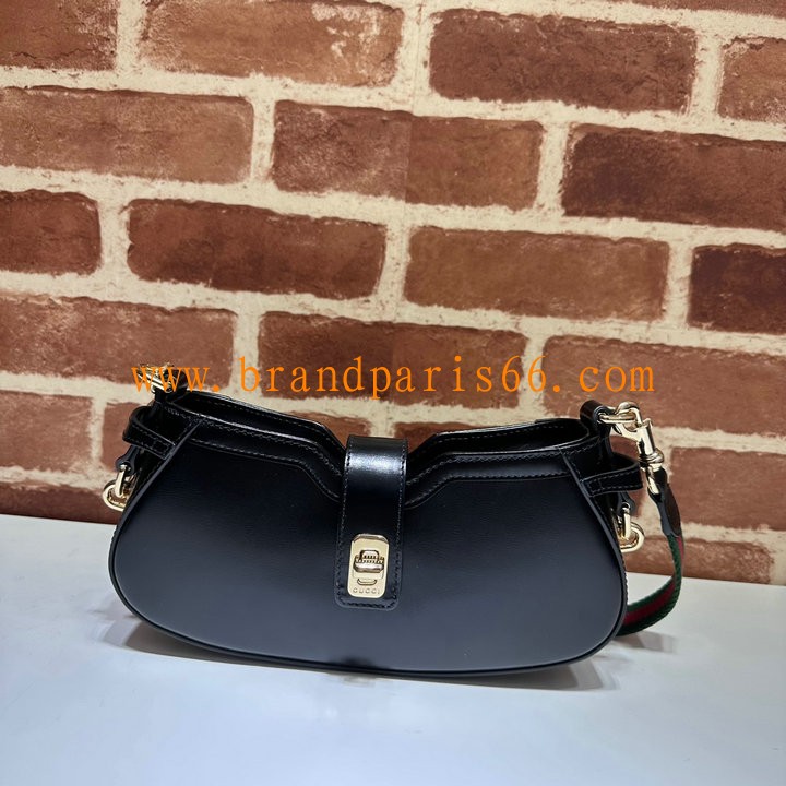GG786015PBK-057　グッチ GUCCI 2025年新作 ムーン サイド ホーボーバッグ ポーチ ハンドバッグ レザー レディース