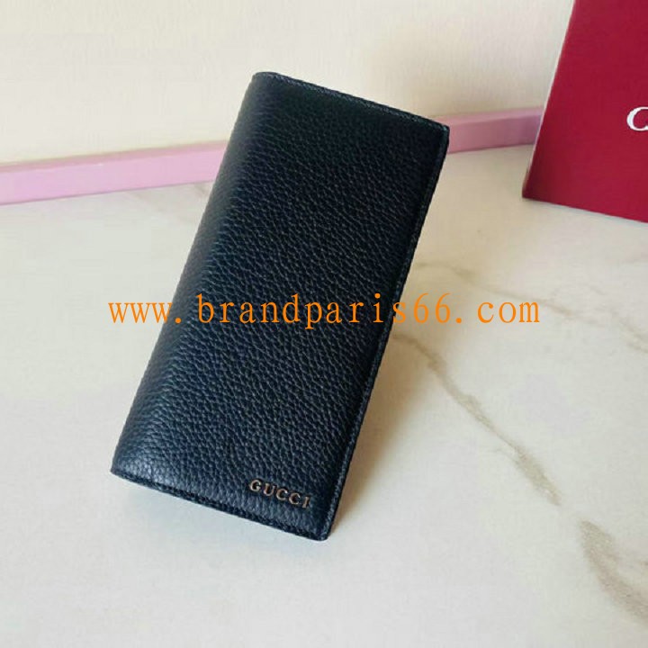 GG795296PBK-057　グッチ GUCCI 2025年新作 GUCCI ロゴ ロングウォレット 二つ折り長財布 カード入れ レザー