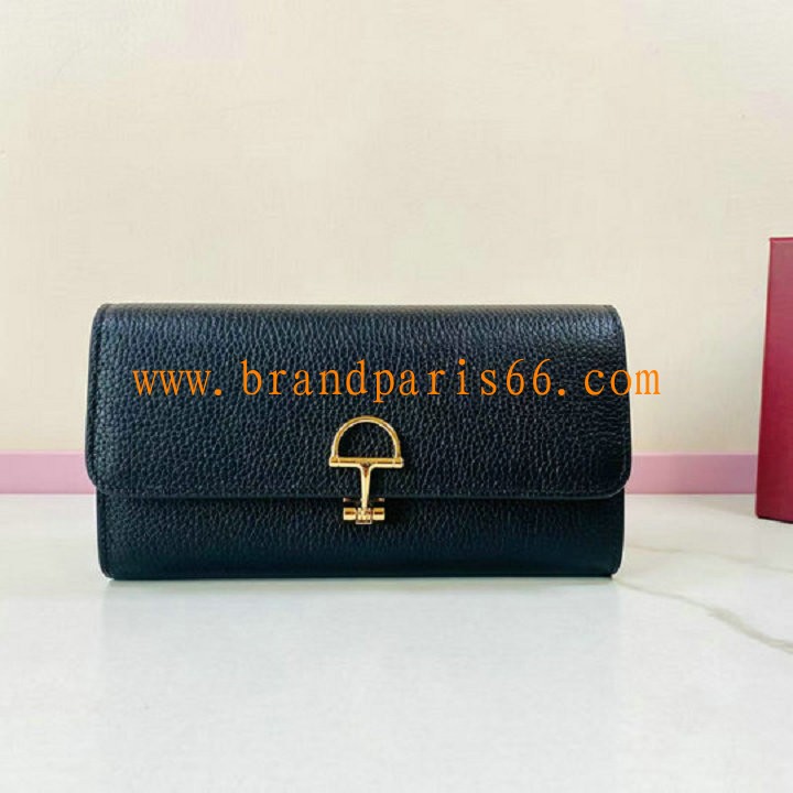 GG828147PBK-057　グッチ GUCCI 2025年新作 ソフトビット コンチネンタルウォレット 二つ折り長財布 カード入れ 札入れ
