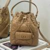 CD3372XS-99　クリスチャンディオール CHRISTIAN DIOR 2025年新作 カロ バケットバッグ スモール トートバッグ ショルダーバッグ レディース