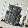 M14952-99　ルイヴィトン LOUISVUITTON 2025年最新入荷 クリストファー MM バックパック メンズ リュックサック 大容量 ダモフラージュ ブラック キャンバス