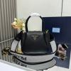 PD1BA362BK-99　プラダ PRADA 2025年新作 フルー ヴィッテロダイノソフトレザー ミニハンドバッグ ショルダーバッグ