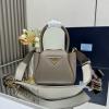 PD1BA362HS-99　プラダ PRADA 2025年新作 フルー ヴィッテロダイノソフトレザー ミニハンドバッグ ショルダーバッグ