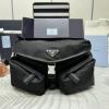 PD2VH175BK-99　プラダ PRADA 2025年新作 ショルダーバッグ メンズ ベルトバッグ チェストバッグ Re-Nylon レザー