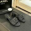 CHJ25009T-26　シャネル CHANEL 2025年新作 カメリア ローヒール スライド ビーチミュール レディース 