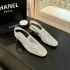 CHJ25011-26　シャネル CHANEL 2025年新作 ローヒールシューズ スリングバック メッシュ ビーチサンダル 通気性 レディース