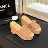 CHJ25012-26　シャネル CHANEL 2025年新作 ウェッジスライド 厚底ミュール ビーチサンダル レディース
