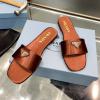 PDJ25002-26　プラダ PRADA 2025年新作 フラットミュール ウィメンズ スライド カジュアル