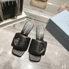 PDJ25004-26　プラダ PRADA 2025年新作 ローヒールスライド ビーチスリッパ ピンクヒール カジュアル レディース