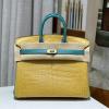 HBK25ENPJYL-063　エルメス HERMES 2025年新作 バーキンバッグ 25 cargo トップハンドルバッグ トートバッグ ハンドバッグ ナイル クロコダイル