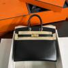 HBK25WBJBK-063　エルメス HERMES 2025年新作 バーキンバッグ Sellier 25 トップハンドルバッグ トートバッグ ハンドバッグ BOX革