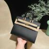 HBK25WSJBK-063　エルメス HERMES 2025年新作 バーキンバッグ Sellier 25 トップハンドルバッグ トートバッグ ハンドバッグ エプソン